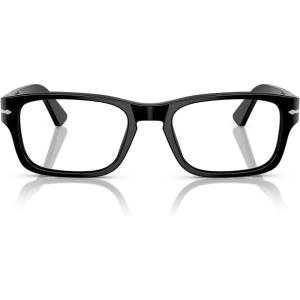 imagePersol Mens Po3364v Rectangular Prescription Eyewear FramesBlackDemo Lens
