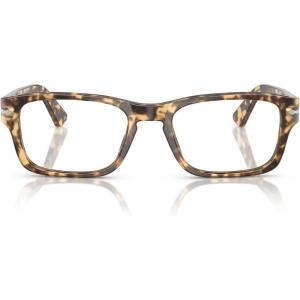 imagePersol Mens Po3364v Rectangular Prescription Eyewear FramesBrown Beige TortoiseDemo Lens