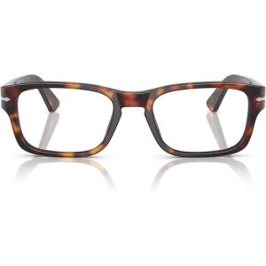 imagePersol Mens Po3364v Rectangular Prescription Eyewear FramesHavanaDemo Lens