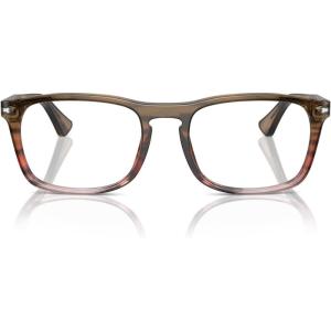 imagePersol Po3344v Square SunglassesStriped Brown Gradient RedDemo Lens