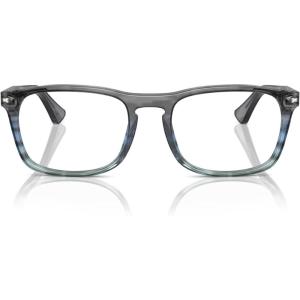 imagePersol Po3344v Square SunglassesStriped Grey Gradient BlueDemo Lens