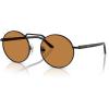 imagePersol Po1019s Rectangular SunglassesDemigloss BlackYellow Brown