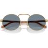 imagePersol Po1019s Rectangular SunglassesGoldLight Blue