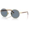 imagePersol Po1019s Rectangular SunglassesGoldLight Blue