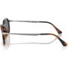 imagePersol Womens Po3381s SunglassesStriped Black and BrownLight Blue