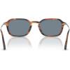 imagePersol Womens Po3381s SunglassesStriped Black and BrownLight Blue