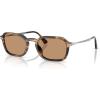 imagePersol Womens Po3381s SunglassesStriped Black and Greige Brown