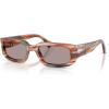 imagePersol Womens Po3385s Mel SunglassesStriped Red and GreenViolet