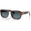 imagePersol Womens Po3386s SunglassesTortoise Brown and PearlPolarized Gradient Blue