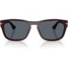 imagePersol PO3341S Square Sunglasses Opal BurgundyBlue 55 mm