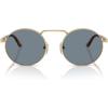 imagePersol Po1019s Rectangular SunglassesGoldLight Blue
