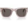 imagePersol Womens Po3384s SunglassesTransparent Brown GreyDark Grey