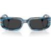 imagePersol Womens Po3385s Mel SunglassesStriped Blue and GreyPolarized Black