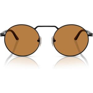 imagePersol Po1019s Rectangular SunglassesDemigloss BlackYellow Brown