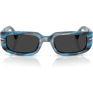 imagePersol Womens Po3385s Mel SunglassesStriped Blue and GreyPolarized Black