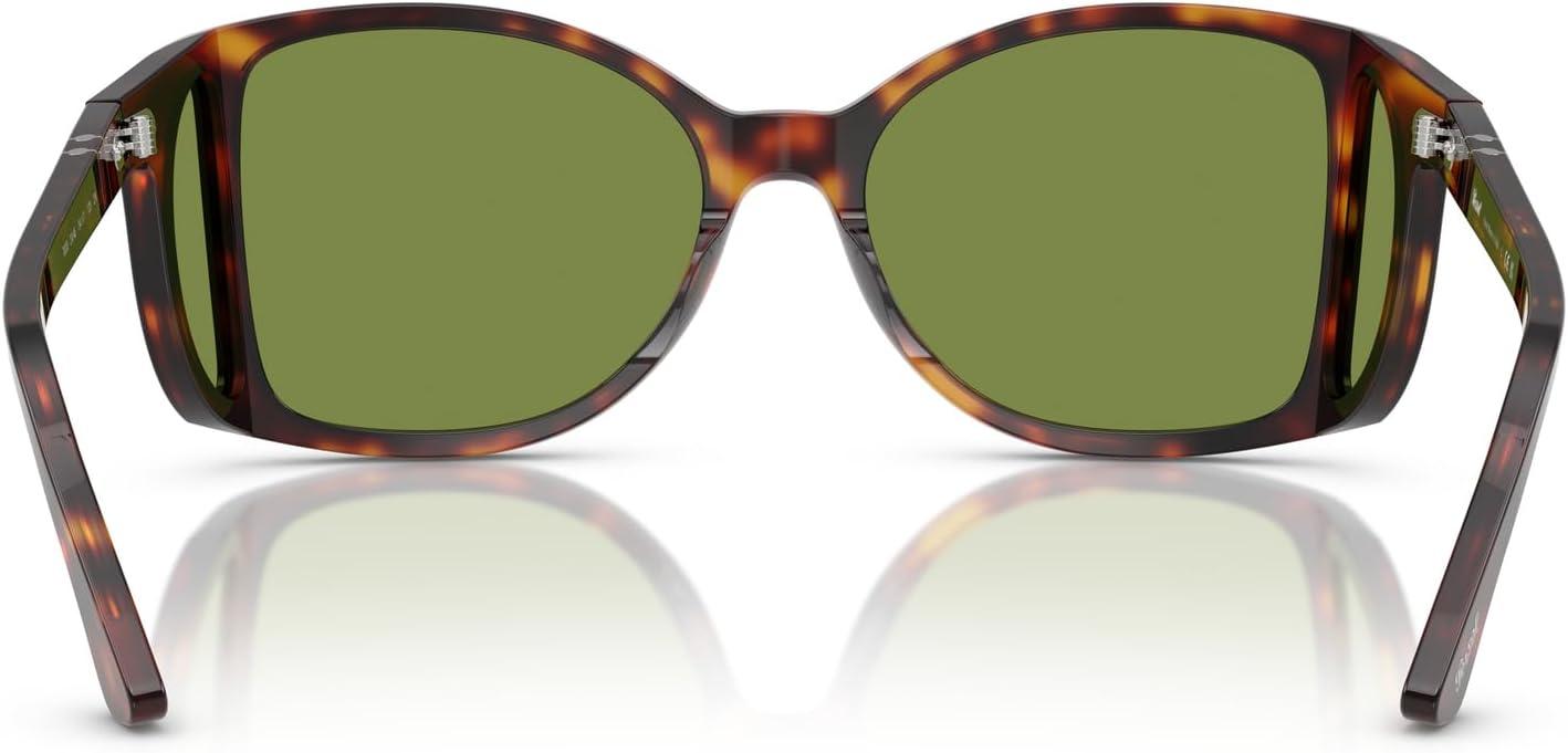 imagePersol PO0005 Square Sunglasses HavanaGreen 54 mm