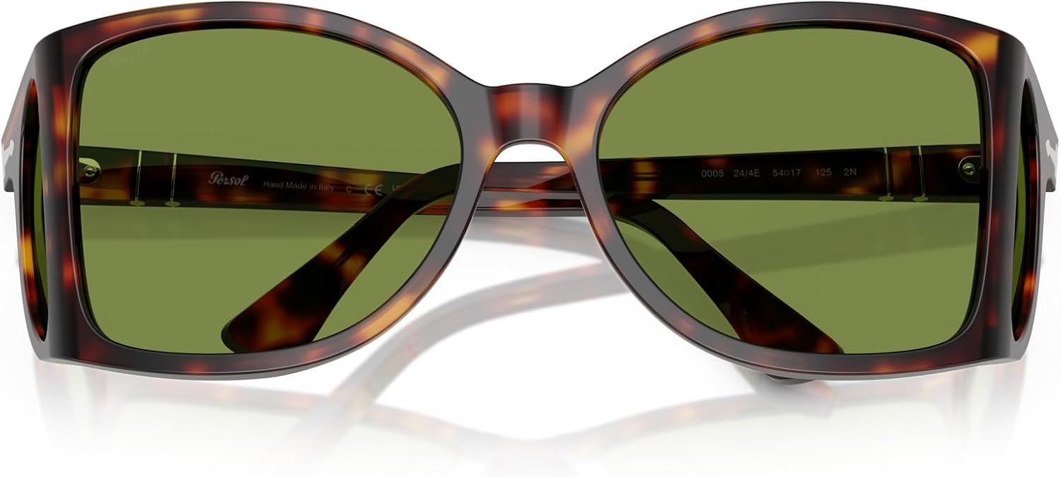imagePersol PO0005 Square Sunglasses HavanaGreen 54 mm