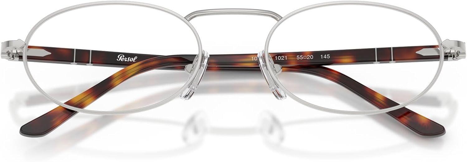 imagePersol Po1023v Oval Prescription Eyewear FramesSilverDemo Lens