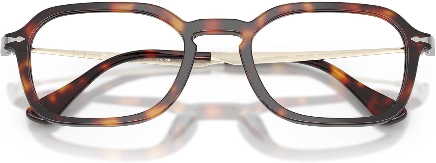 imagePersol Po3381v Square Prescription Eyewear FramesHavanaDemo Lens