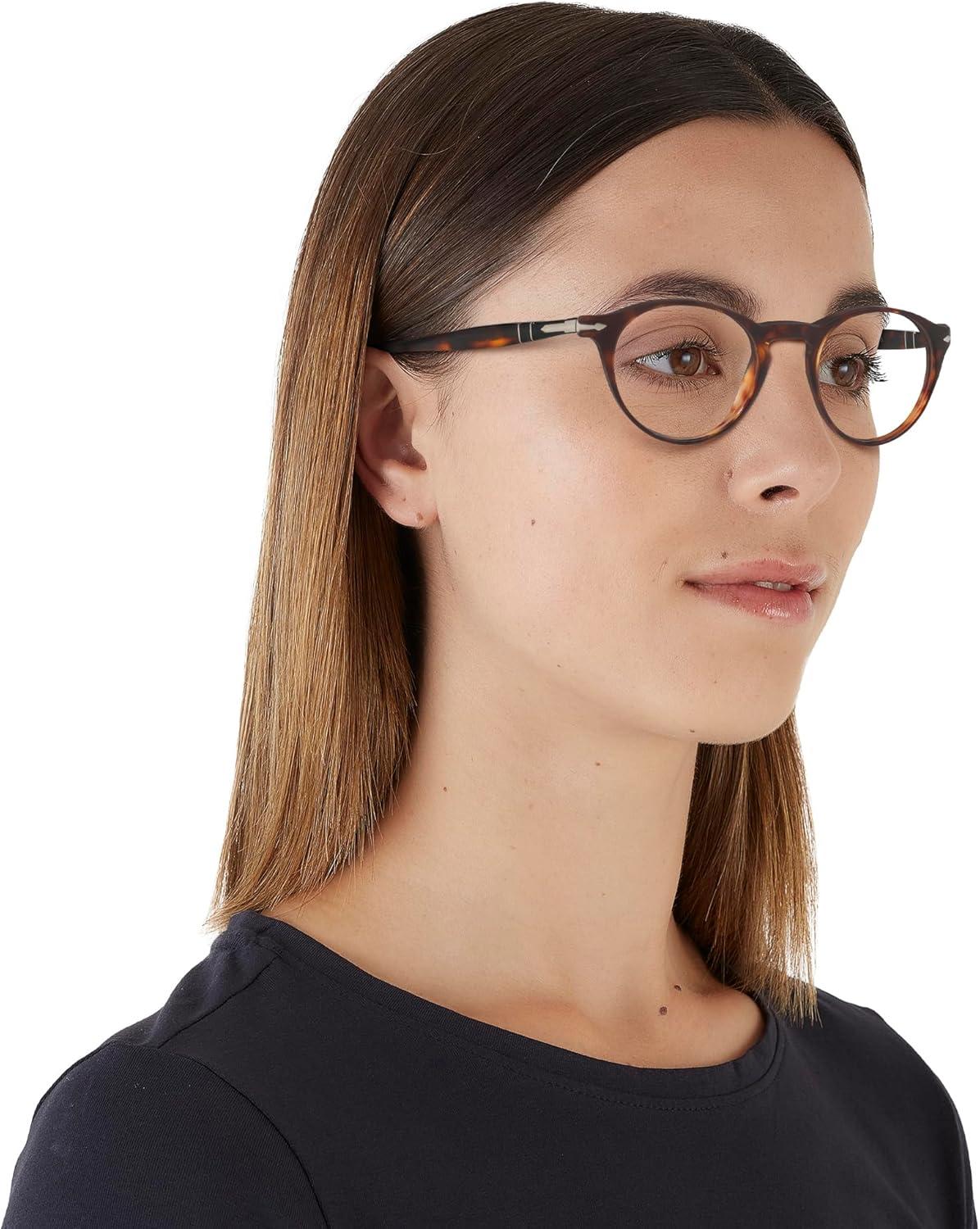imagePersol womens Po3092v Round Prescription Eyewear FramesHavanaDemo Lens