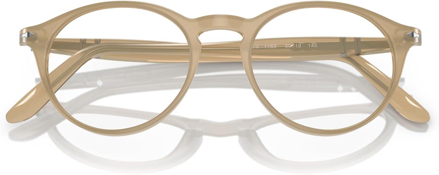 imagePersol womens Po3092v Round Prescription Eyewear FramesOpal BeigeDemo Lens