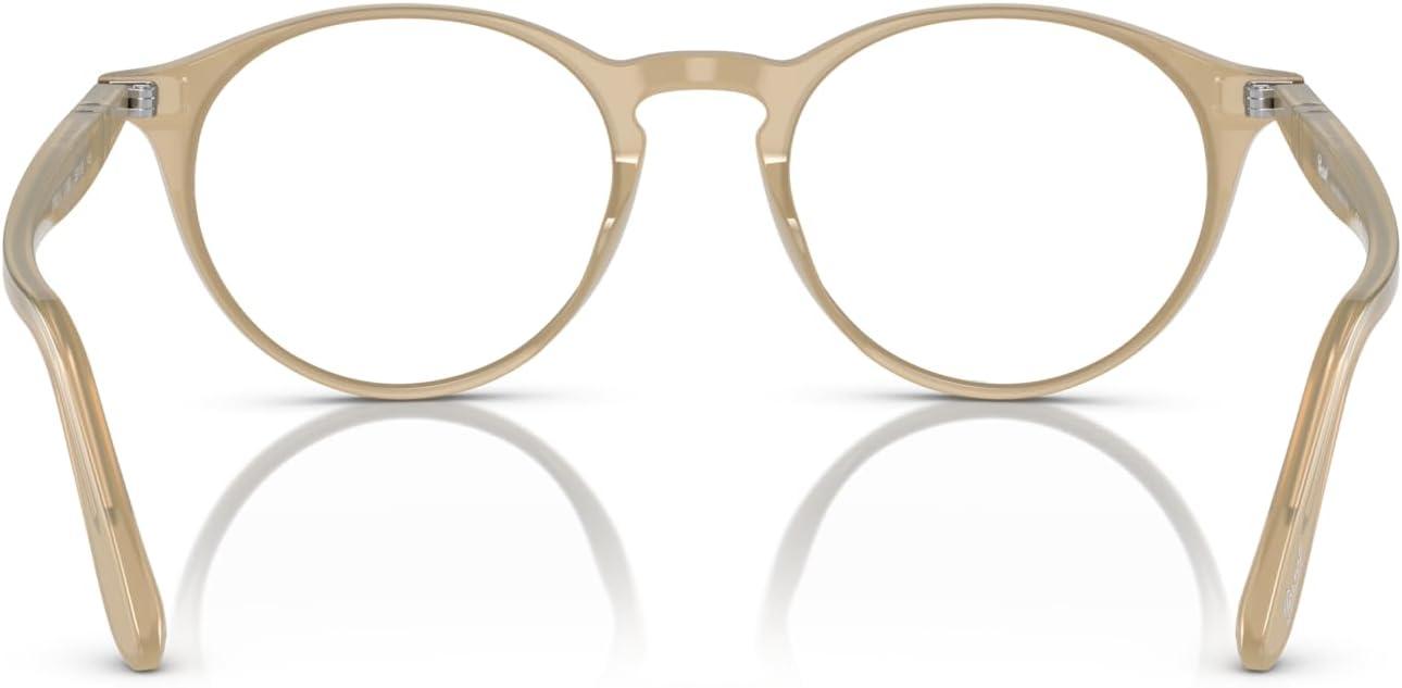 imagePersol womens Po3092v Round Prescription Eyewear FramesOpal BeigeDemo Lens