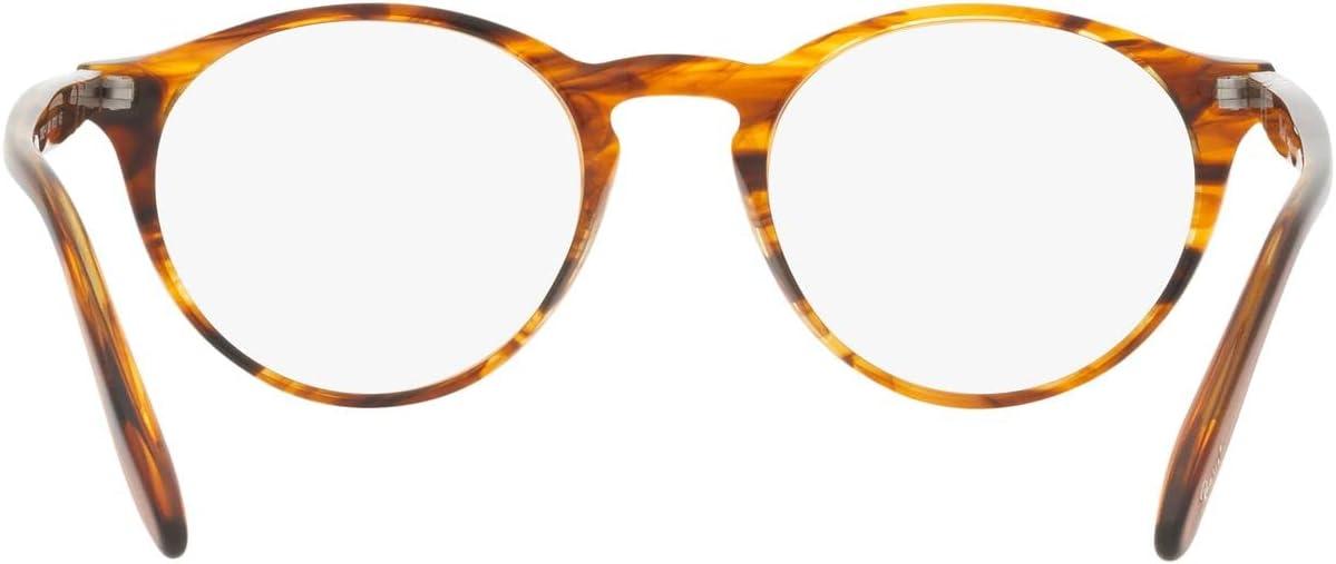 imagePersol womens Po3092v Round Prescription Eyewear FramesStriped BrownDemo Lens