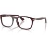 imagePersol PO3344V Square Prescription Eyewear Frames Opal BurgundyDemo Lens 54 mm