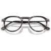 imagePersol Po3387v Pier Square Prescription Eyewear FramesStriped Black and GreyDemo Lens