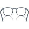 imagePersol Womens Po3007vm Square Prescription Eyewear FramesTransparent Denim BlueDemo Lens