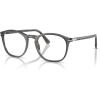 imagePersol Womens Po3007vm Square Prescription Eyewear FramesTransparent GreyDemo Lens