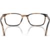 imagePersol Womens Po3189v Rectangular Prescription Eyewear FramesStriped Black and Greige Demo Lens