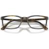 imagePersol Womens Po3189v Rectangular Prescription Eyewear FramesStriped Black and OliveDemo Lens