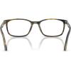 imagePersol Womens Po3189v Rectangular Prescription Eyewear FramesStriped Black and OliveDemo Lens