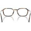 imagePersol Womens Po3381v Square Prescription Eyewear FramesStriped Black and Greige Demo Lens