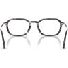imagePersol Womens Po3381v Square Prescription Eyewear FramesStriped Black and GreyDemo Lens