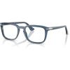 imagePersol Womens Po3382v Square Prescription Eyewear FramesTransparent Denim BlueDemo Lens