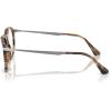 imagePersol Womens Po3387v Pier Square Prescription Eyewear FramesStriped Black and Greige Demo Lens