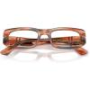 imagePersol Womens Po3388v Square Prescription Eyewear FramesStriped Red and GreenDemo Lens