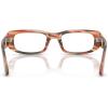 imagePersol Womens Po3388v Square Prescription Eyewear FramesStriped Red and GreenDemo Lens