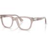 imagePersol Womens Po3389v Cecil Square Prescription Eyewear FramesTransparent Brown GreyDemo Lens