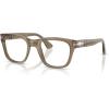imagePersol Womens Po3389v Cecil Square Prescription Eyewear FramesTransparent Brown HeartDemo Lens