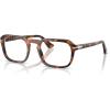 imagePersol Womens Po3390v Square Prescription Eyewear FramesTortoise Brown and PearlDemo Lens