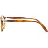 imagePersol womens Po3092v Round Prescription Eyewear FramesStriped BrownDemo Lens