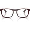 imagePersol PO3344V Square Prescription Eyewear Frames Opal BurgundyDemo Lens 54 mm