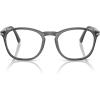 imagePersol Womens Po3007vm Square Prescription Eyewear FramesTransparent GreyDemo Lens