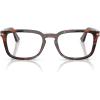 imagePersol Womens Po3382v Square Prescription Eyewear FramesTortoise Brown and PearlDemo Lens