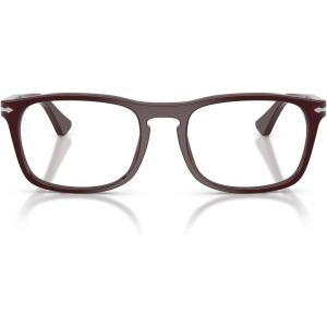 imagePersol PO3344V Square Prescription Eyewear Frames Opal BurgundyDemo Lens 54 mm