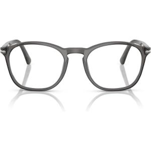 imagePersol Womens Po3007vm Square Prescription Eyewear FramesTransparent GreyDemo Lens