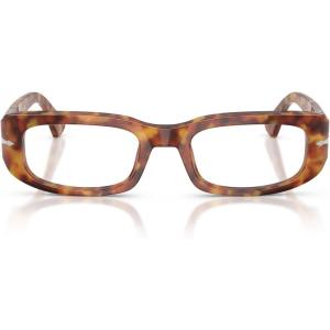imagePersol Womens Po3388v Square Prescription Eyewear FramesBrown TortoiseDemo Lens